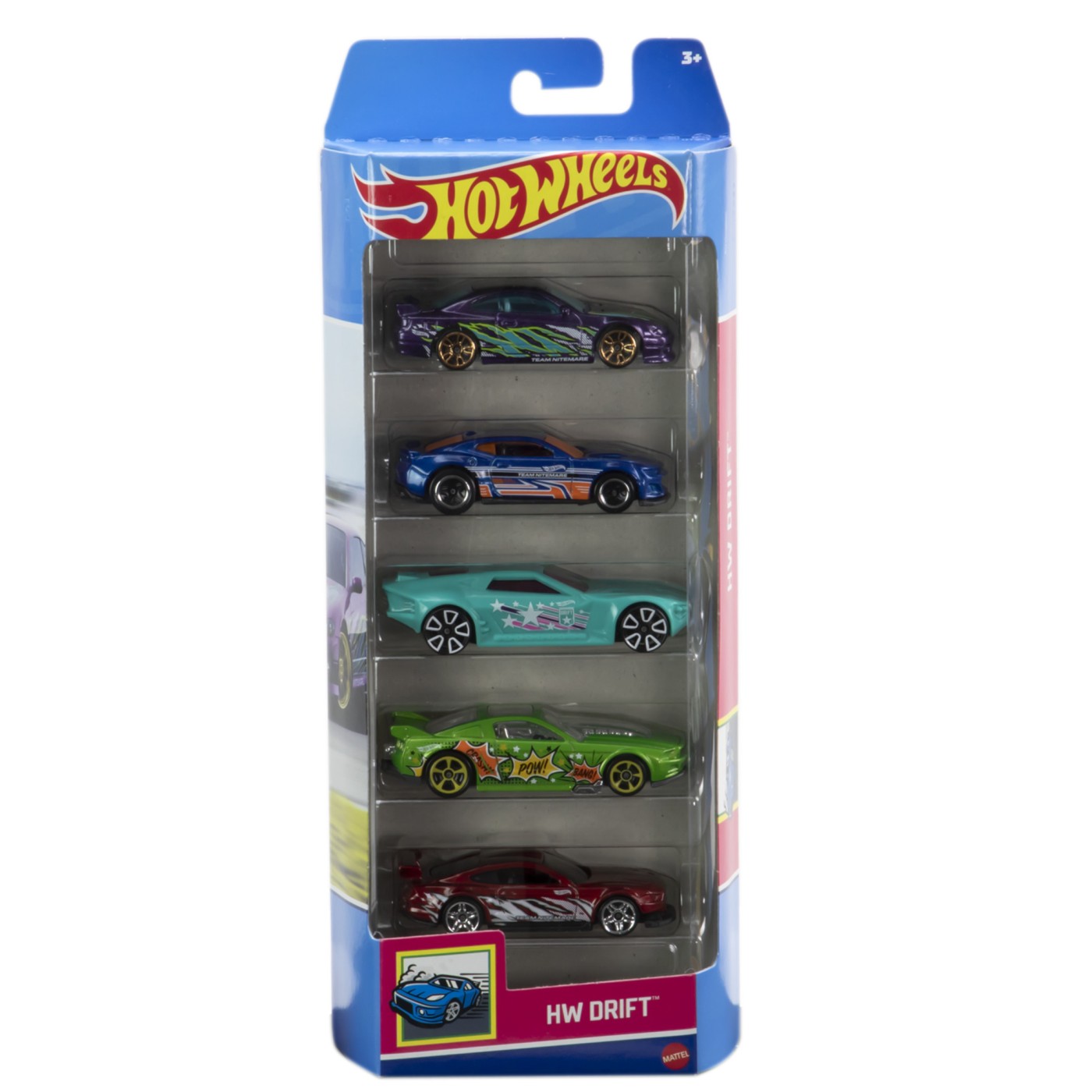 SET 5 MASINI HOT WHEELS CU DESIGN HW DRIFT, MT1806_HTV51