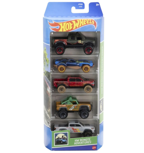 SET 5 MASINI HOT WHEELS CU DESIGN HW REMOTE ADVENTURES, MT1806_HTV53