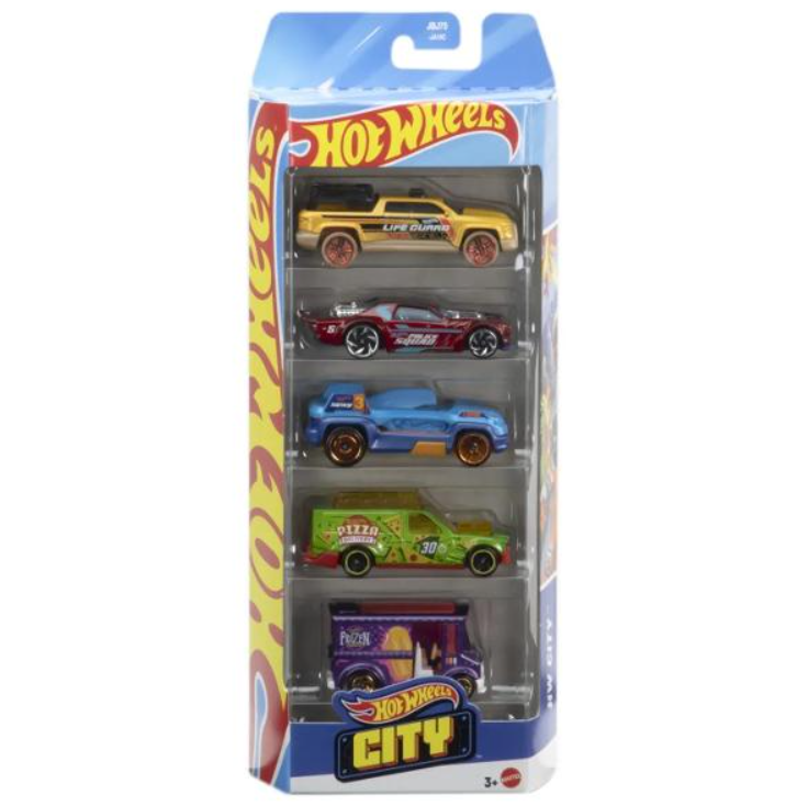 Набор из 5 машинок Hot Wheels Город, MT1806_JBJ75