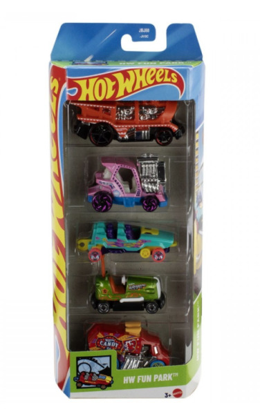 Набор из 5 машинок Hot Wheels Парк развлечений, MT1806_JBJ88