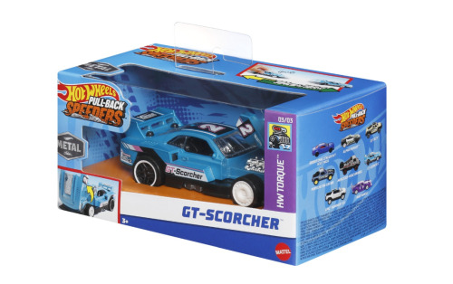 Hot Wheels металлическая машинка с инерционным механизмом GT Scorcher масштаб 1:43, MTHPR70_HPR81