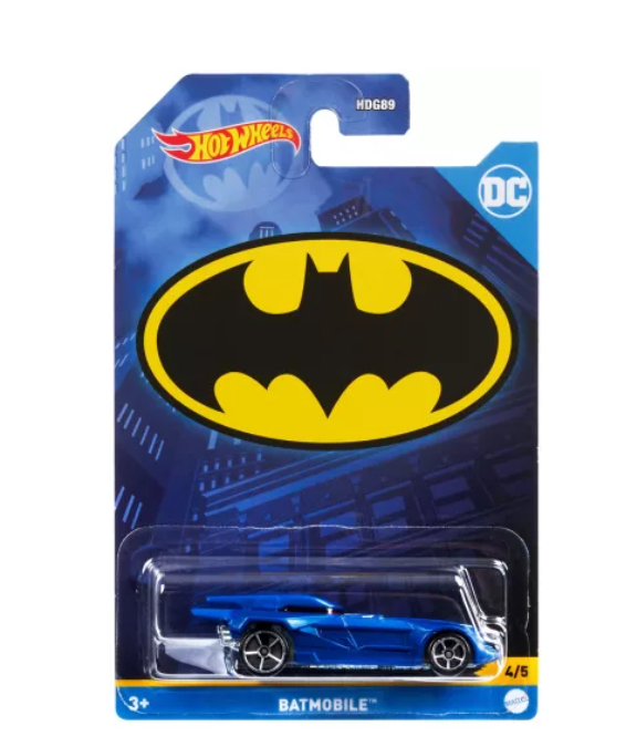 Hot Wheels металлическая машинка Бэтмен масштаб 1:64, MTHDG89