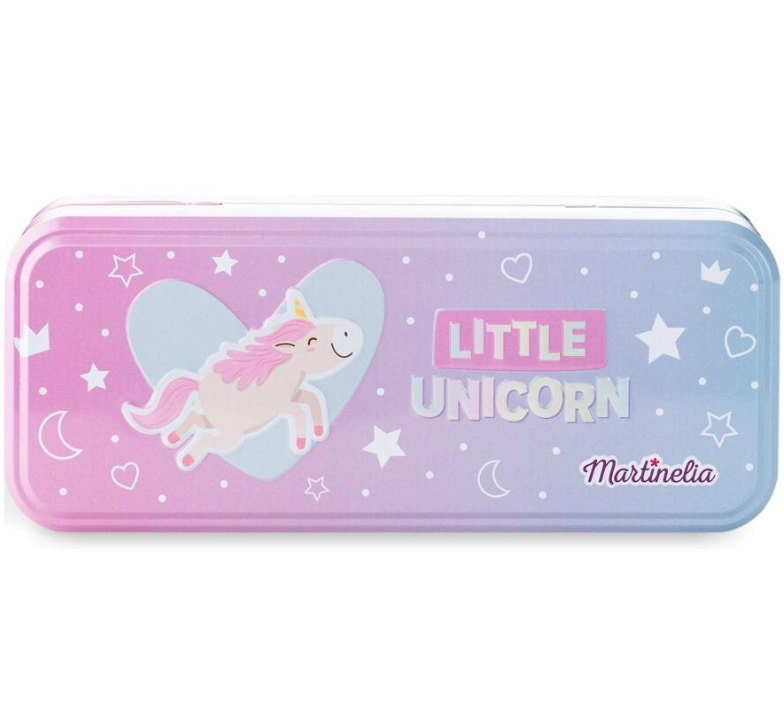 MARTINELIA LITTLE UNICORN Set de machiaj în trusă metalică cu 3 niveluri, 26103
