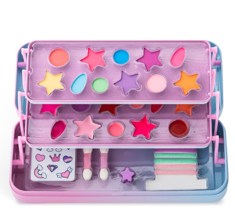 MARTINELIA LITTLE UNICORN Set de machiaj în trusă metalică cu 3 niveluri, 26103