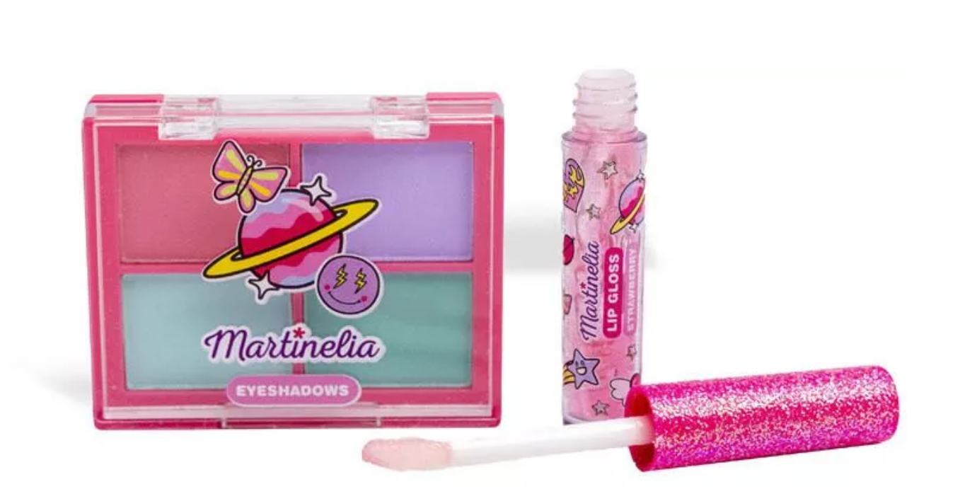 Geantă cosmetică MARTINELIA SUPER GIRL cu produse cosmetice, Mar85540