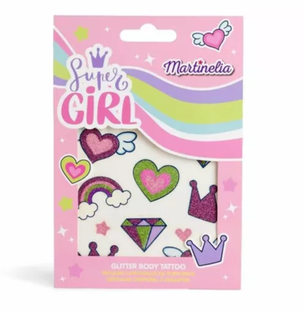 Set tatuaje cu sclipici MARTINELIA SUPER GIRL, Mar68022