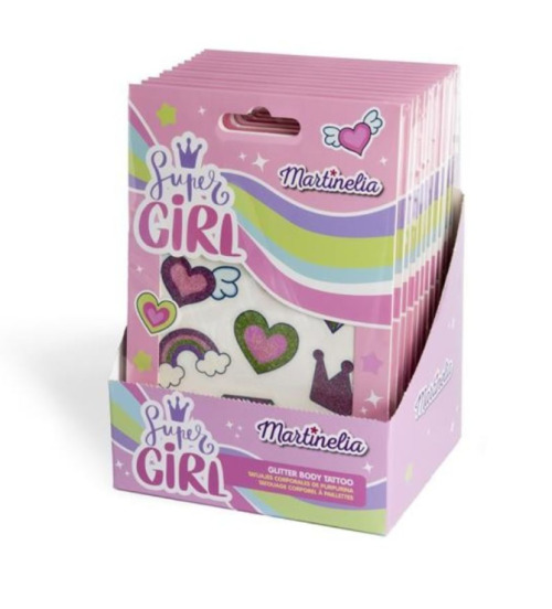 Set tatuaje cu sclipici MARTINELIA SUPER GIRL, Mar68022