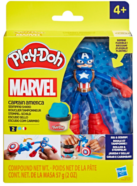 Набор Play-Doh Marvel - Капитан Америка, 10 см, F9829_G0056