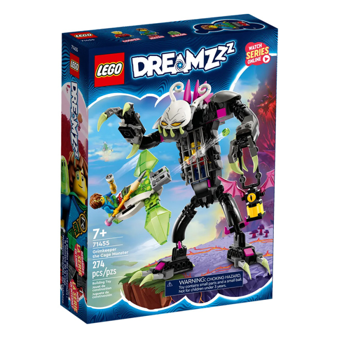 Конструктор LEGO Dreamzzz Мрачный хранитель монстра в клетке 71455
