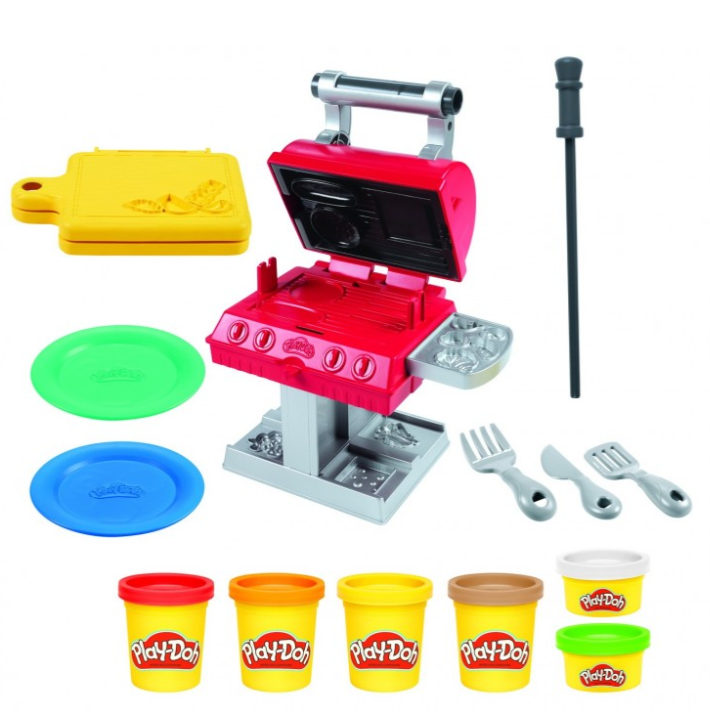 Набор для барбекю из пластилина Play-Doh с фигурками и штампами, F0652