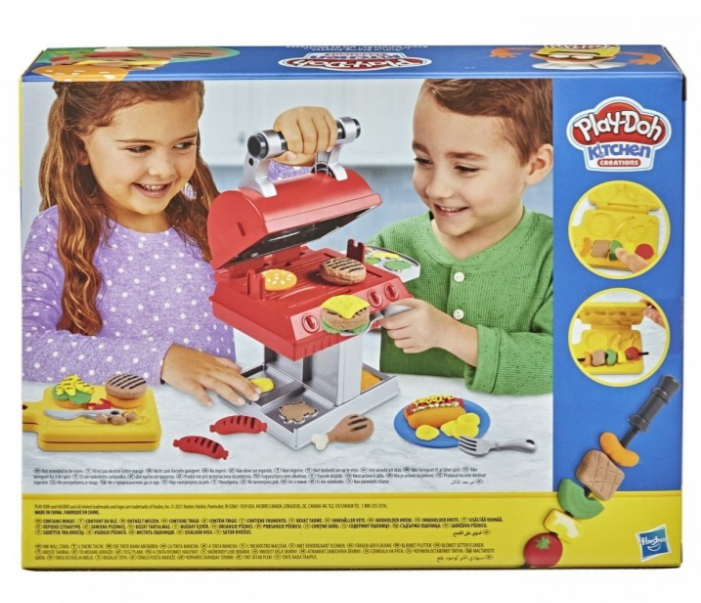 Набор для барбекю из пластилина Play-Doh с фигурками и штампами, F0652