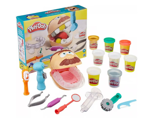 Набор для лепки из пластилина «Стоматолог» с аксессуарами и цветными зубами, F1259