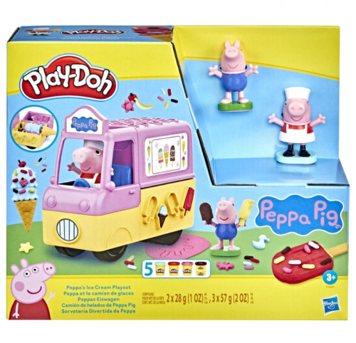 Пластилин «Свинка Пеппа и аппарат для мороженого», F3597