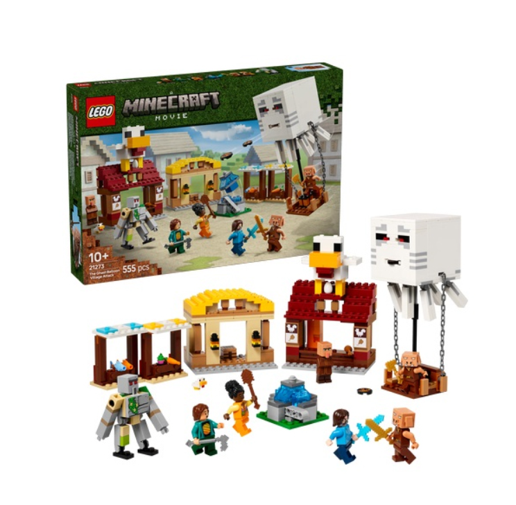 LEGO MINECRAFT ATACUL BALOANELOR GHAST ASUPRA SATULUI, 21273