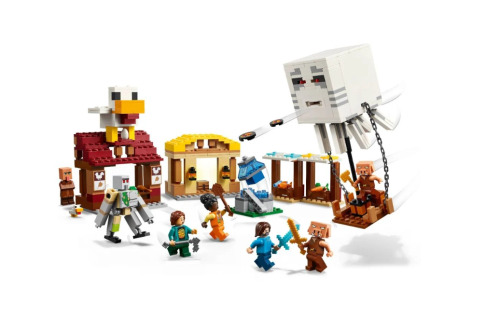 LEGO MINECRAFT ATACUL BALOANELOR GHAST ASUPRA SATULUI, 21273