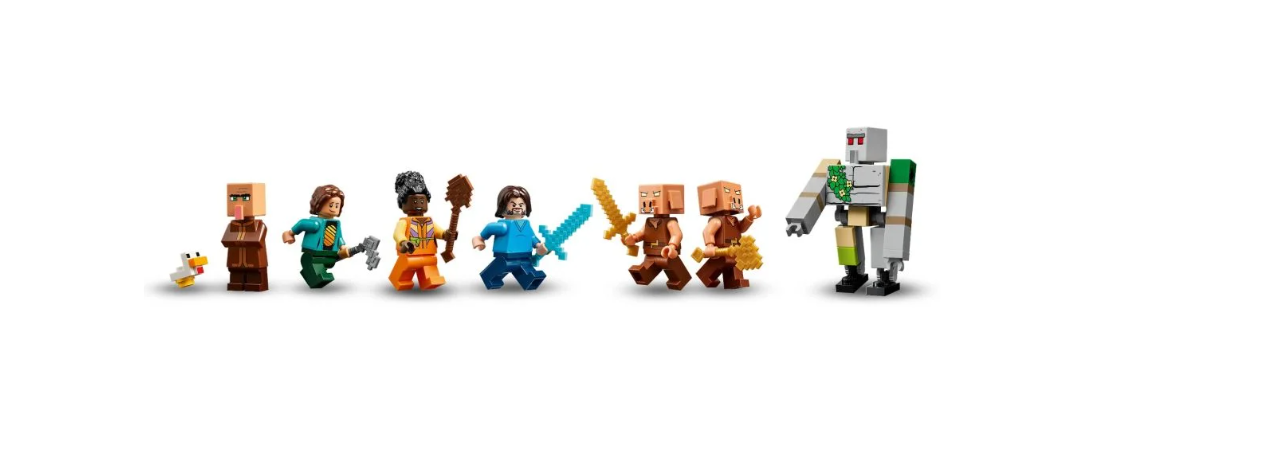 LEGO MINECRAFT ATACUL BALOANELOR GHAST ASUPRA SATULUI, 21273