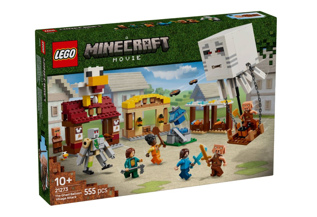 LEGO MINECRAFT ATACUL BALOANELOR GHAST ASUPRA SATULUI, 21273