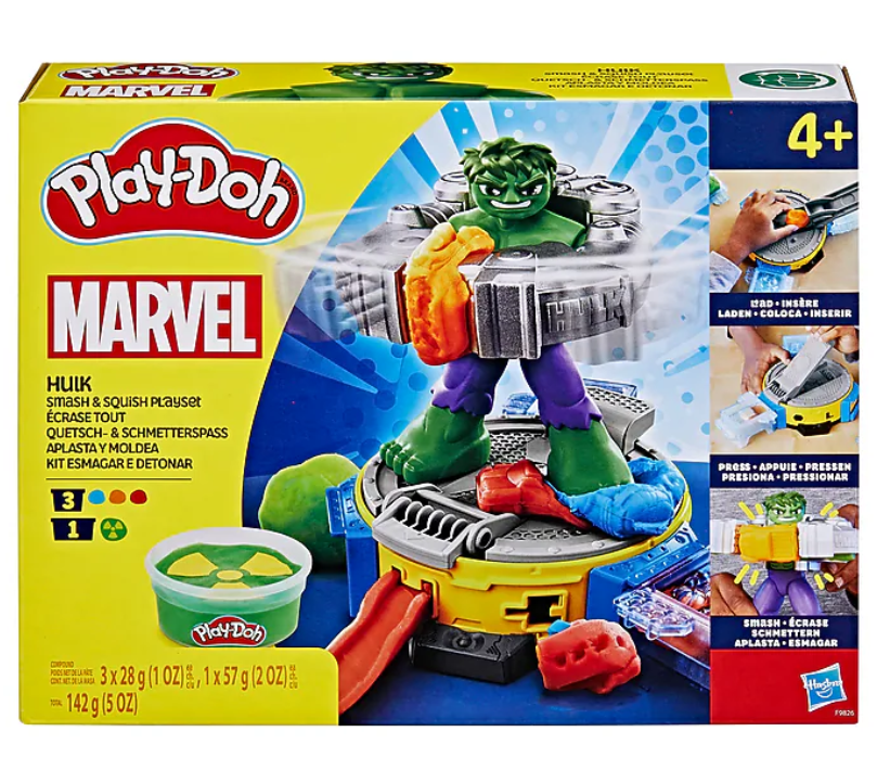 PLAY DOH MARVEL SET HULK LOVESTE SI ZDROBESTE, F9826