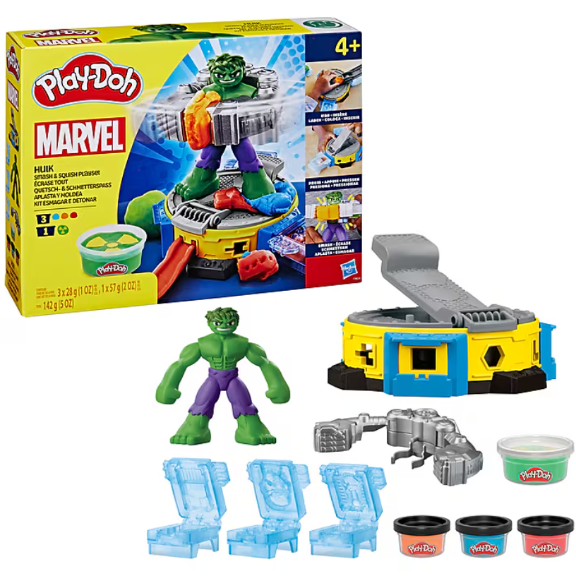 PLAY DOH MARVEL SET HULK LOVESTE SI ZDROBESTE, F9826