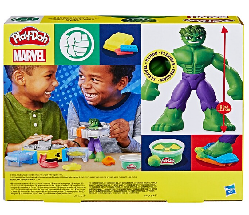 PLAY DOH MARVEL SET HULK LOVESTE SI ZDROBESTE, F9826