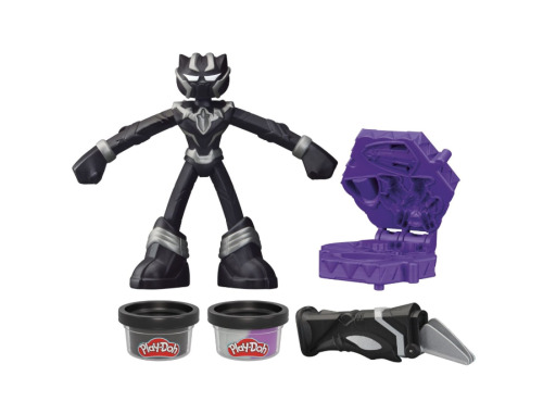 Гибкая фигурка Marvel Play-doh с аксессуарами Черная Пантера 10 см, F9829_G0055