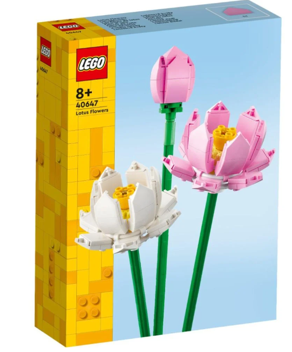 Цветы LEGO, лотосы, 40647
