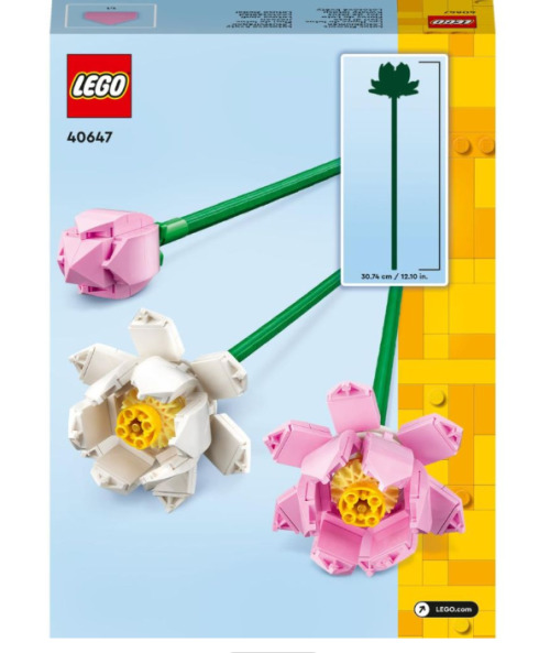 Цветы LEGO, лотосы, 40647