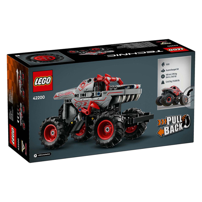 LEGO Technic Монстр-трак Monster Jam ThunderRoarus с тягой назад (Pull-Back), 42200