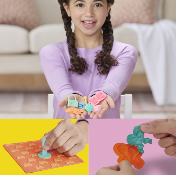 PLAY DOH BARBIE SET PLASTELINA CREATII VESTIMENTARE CU FLORI, G1355