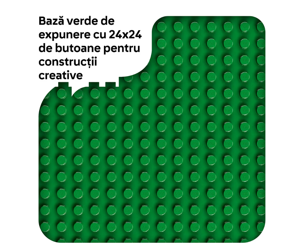Зелёная строительная пластина LEGO DUPLO, 10460
