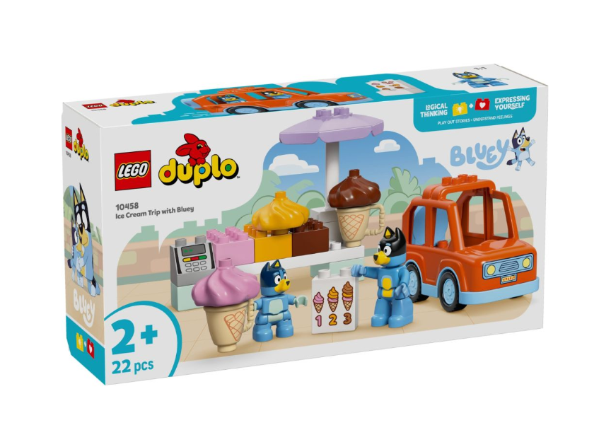 LEGO DUPLO ВИЗИТ БЛЮ К ФУРГОНУ с МОРОЖЕННЫМ, 10458