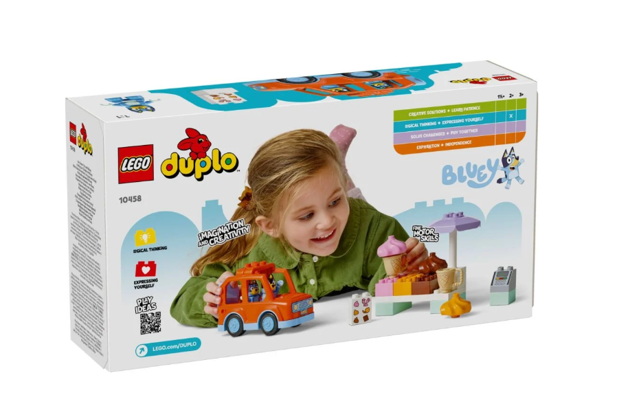 LEGO DUPLO ВИЗИТ БЛЮ К ФУРГОНУ с МОРОЖЕННЫМ, 10458