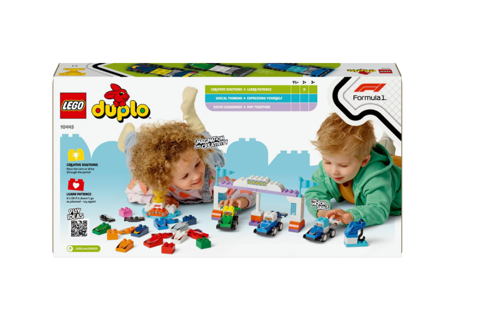 LEGO DUPLO ECHIPA F1: MASINI SI PILOTI DE CURSE, 10445