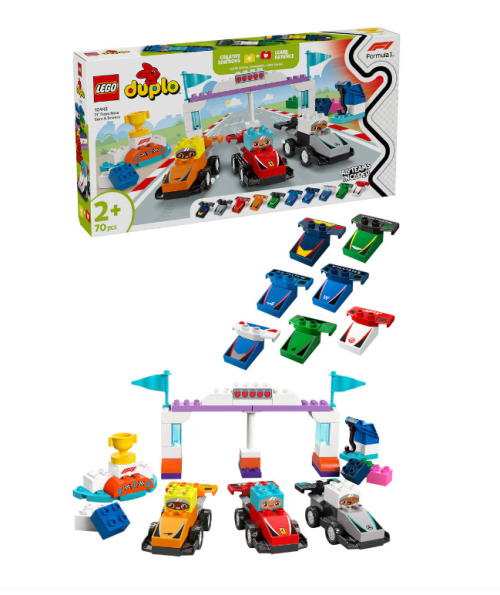 LEGO DUPLO ECHIPA F1: MASINI SI PILOTI DE CURSE, 10445