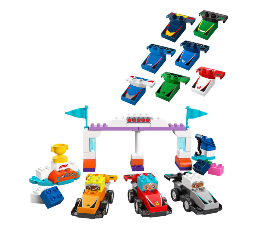 LEGO DUPLO ECHIPA F1: MASINI SI PILOTI DE CURSE, 10445