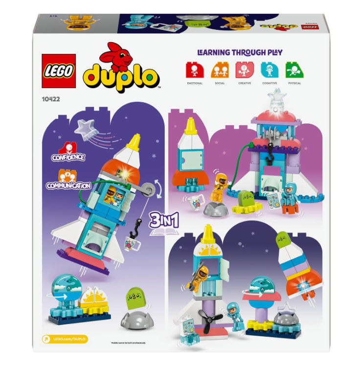 LEGO DUPLO 10422 «Приключение с космическим кораблём 3 в 1», 10422
