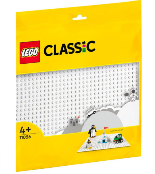 Белая базовая пластина LEGO Classic, 11026