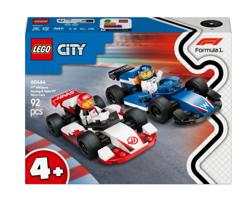 LEGO CITY MASINI DE CURSE F1 WILLIAMS RACING SI HAAS F1, 60464