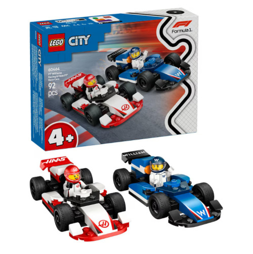 LEGO CITY MASINI DE CURSE F1 WILLIAMS RACING SI HAAS F1, 60464