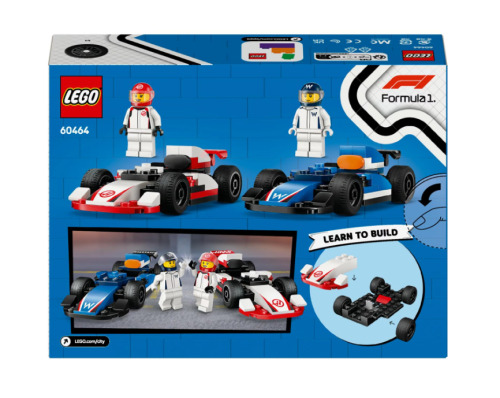 LEGO CITY MASINI DE CURSE F1 WILLIAMS RACING SI HAAS F1, 60464