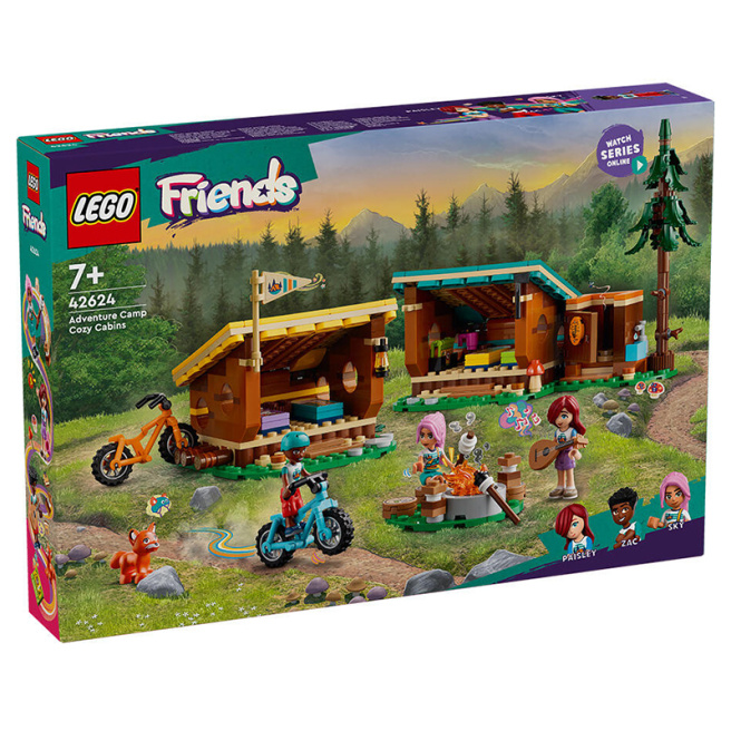 Конструктор LEGO Friends Лагерь приключений, уютные домики 42624
