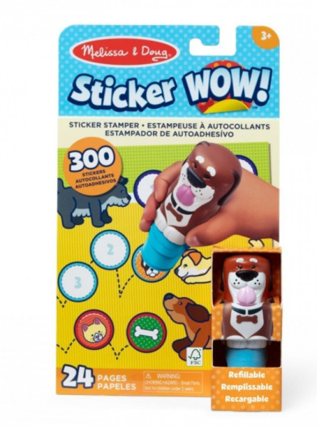 MELISSA AND DOUG SET DE JOACA AUTOCOLANTE SI STAMPILA CU CATELUS REINCARCABILA, 6074891