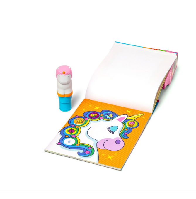 Melissa & Doug Набор для игр с наклейками и многоразовым штампиком «Единорог», 6074898
