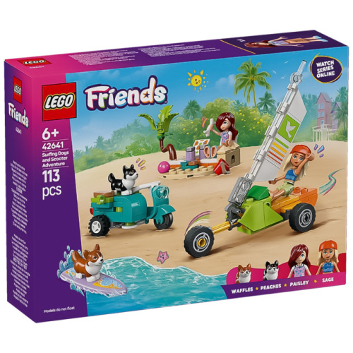 Конструктор LEGO Friends Собаки-серфингисты и приключения на скутере 42641