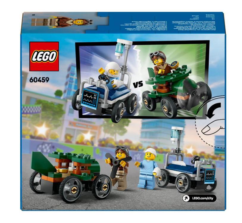 LEGO CITY PACHET DE CURSE AVION VS. PAT DE SPITAL, 60459