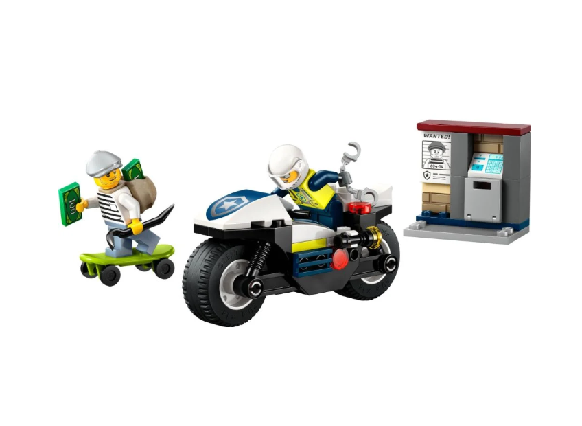 LEGO CITY URMARIRE CU MOTOCICLETA DE POLITIE, 60455