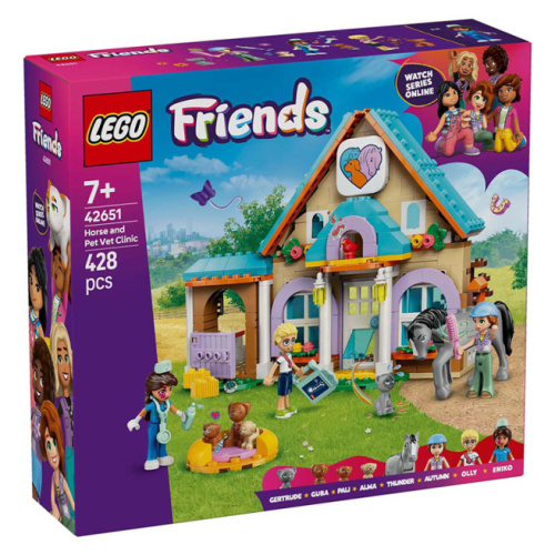 Конструктор LEGO Friends Ветклиника для лошадей и домашних животных 42651