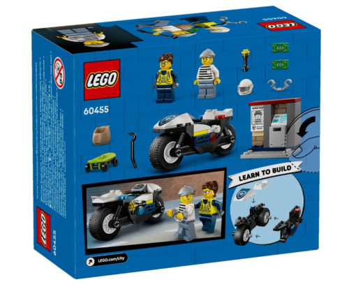 LEGO CITY URMARIRE CU MOTOCICLETA DE POLITIE, 60455