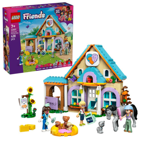 Конструктор LEGO Friends Ветклиника для лошадей и домашних животных 42651
