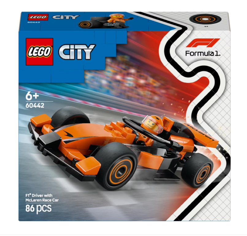 LEGO CITY Пилот Формулы-1 с гоночным автомобилем McLaren, 60442